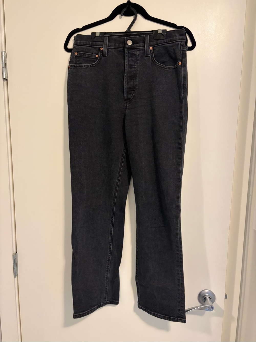 Denim Forum The Arlo High Rise Straight Jean